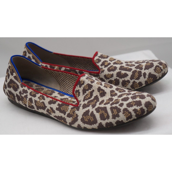 ROTHY’s Womens The Loafers Mocha Spot Flat Shoes Animal Print Leopard Size 9 - Picture 7 of 11